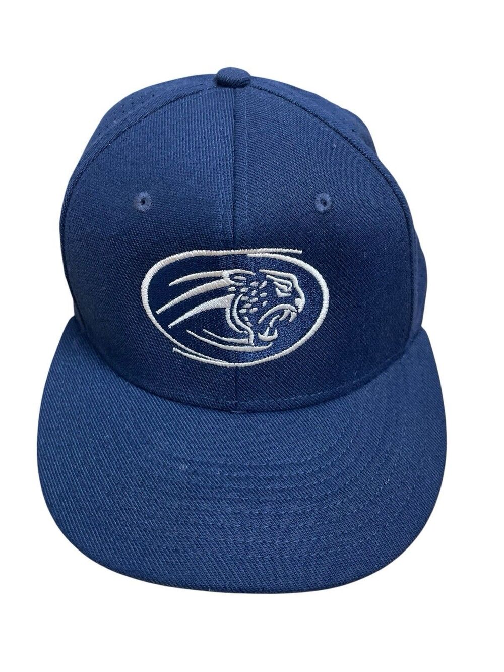 Nike True Dri FIT Blue Panther Mascot Perforated Fitted Hat Baseball Cap ML